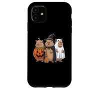 Lámina Capybara Ghost Boo Sheet Witch Pumpkin Cappy Halloween Carcasa para iPhone 11
