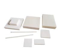 Lámina cerámica de alúmina al 99%: placa aislante y conductora de calor resistente a altas temperaturas for aplicaciones industriales.， 1 unidad(50 * 50 * 10mm)