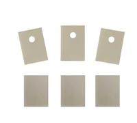 Lámina cerámica de nitruro de aluminio - 10 piezas de sustrato aislante termoconductor for una gestión eficiente del calor(12 * 18.5 * 0.635mm Has Holes)