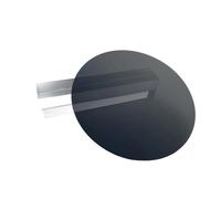 Lámina de acrílico 2 láminas acrílicas blancas opacas de 1 mm grosor, resistentes y duraderas, cuadradas o redondas(Dark Black,200mm)