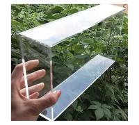 Lámina de acrílico de alta transparencia de 5 mm de espesor, caja de almacenamiento cuadrada, caja de exhibición, cubierta de modelo hecha a mano, vitrina de almacenamiento de fotografías(26x10x10cm/1