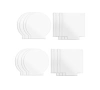 Lámina de acrílico transparente de 2 mm para plexiglás con protección de doble cara para letreros con base de luz LED, exhibición DIY, 12 piezas