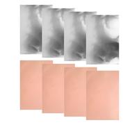 Lámina de aluminio con relieve - 11,81 x 7,87 pulgadas para manualidades, 0,07 mm de grosor de doble cara, oro rosa plateado o rosa claro plateado | Lámina de arte versátil para pintar esculturas de