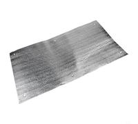 Lámina de aluminio para película: película de aislamiento térmico de doble capa de 6 mm para control solar, reflejo del calor y privacidad, techo y banda para sombreado (50 x 100 cm sin dobladillo)