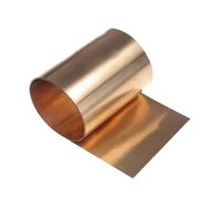 Lámina de bronce berilio C17200 de 4/8/40 pulgadas, sección 0,03 x 200 mm, 0,15 x 100 mm, placas de cobre for manualidades, 1 rollo(0.5X100X100mm)