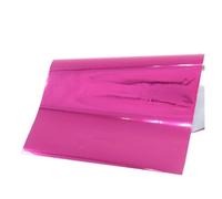 Lámina de calor láser oro lámina estampado en caliente papel laminador transferencia holográfica laminado artes manualidades tarjeta pintura para estampado en caliente(Rose red 50pcs)