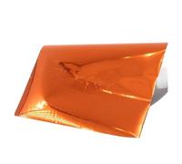 Lámina de calor láser oro lámina estampado en caliente papel laminador transferencia holográfica laminado artes manualidades tarjeta pintura para estampado en caliente(Orange 50pcs)