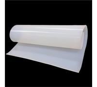 Lámina de Caucho de Silicona Blanca, Reusable Silicone Craft Sheets 500x500x(0.1-3) mm for DIY Projects(500x500x0.3mm)