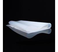 Lámina de caucho de silicona translúcida de 100 x 100 mm, resistente al calor, VMQ Mat, de 0,5 mm a 5 mm de grosor for manualidades.(0.5mm)