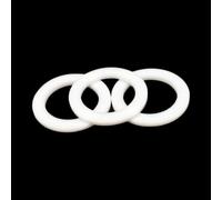 Lámina de Caucho de Silicona translúcida, Junta de arandela Plana PTFE Blanca, 10 Uds. ID 5-108mm THK 2-3mm for manómetro(26x16x2mm)