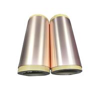 Lámina de cobre apta for baterías for ánodos de iones de litio: opciones con revestimiento de carbono de brillo simple y doble de 9 μm for investigación y desarrollo(1kg~53m (Single-Shiny))