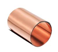Lámina de cobre metálico, 1 pieza de placa de lámina de metal de cobre puro de 20 mm a 100 mm x 100 mm a 1000 mm materiales cuadrados(Thickness 0.05mm,100x100mm)