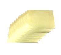 Lámina de cobre, placa de cobre, Chapa de cobre y latón, metal bruto, refrigeración, materiales industriales, H62 Cu, 50 mm x(0.5 * 50 * 50mm)