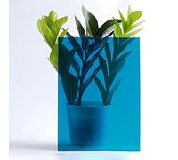 Lámina de cubierta de policarto azul de 1,2 mm de grosor para jardín e invernaderos, fácil de cortar e instalar, protección duradera al aire libre (1,22 m x 14 m)