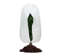 Lámina de descongelación para plantas de exterior, resistente al viento y a las heladas, con cremallera y cordón, protección segura para el invierno para jardines, huertos, arbustos, rosas, macetas