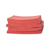 Lámina de esponja de silicona roja, 1 unidad, resistente a altas temperaturas, for laminadoras, 500 mm, grosor de 1 a 40 mm.