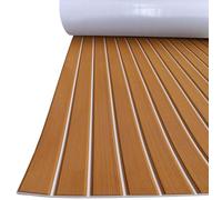 Lámina de espuma EVA para suelo de barco, antideslizante, cubierta de teca marina, bordes biselados para barco y yate, 240 cm x 90 cm