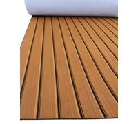 Lámina de espuma EVA para suelo de barco, antideslizante, cubierta de teca marina, bordes biselados para barco y yate, 240 cm x 90 cm
