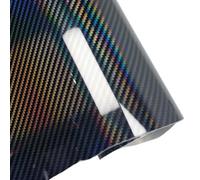 Lámina De Fibra De Carbono Pet para Coche,Pegatina Protectora para Envolver Automóviles | Decoración Interior Elegante de Alta Resistencia para Mejorar la Estética del Vehículo