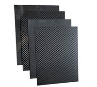 Lámina de fibra de carbono, Placa de fibra carbono 245x395 MM Espesor 0,5-5, Completo 3K liso/sarga brillante/mate(4.0mm Twill Glossy)