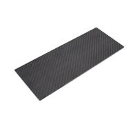 Lámina de fibra de carbono, placa de fibra de carbono, material compuesto de alta dureza, 100 x 250 mm, acabado mate 3K, 1 unidad (1,5 mm)(4mm)