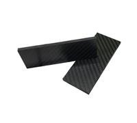 Lámina de fibra de carbono pura de alta dureza 3K de 100 x 250 mm - Material de modelo de fibra de carbono mate de sarga, 1 pieza(1mm)