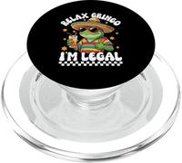 Lámina de Fondo del Cinco de Mayo de Relax Gringo Im Legal PopSockets PopGrip para MagSafe