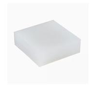 Lámina de Goma de Silicona Blanca, 100x100mm, 150x150mm, 200x200mm, 300X300mm, 2/3/4/5/6/8/10/15mm, Almohadilla de Juntas de Sellado de Silicona Gruesa, 1 Unidad (Size : 100x100x3mm)