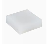 Lámina de Goma de Silicona Blanca, 100x100mm, 150x150mm, 200x200mm, 300X300mm, 2/3/4/5/6/8/10/15mm, Almohadilla de Juntas de Sellado de Silicona Gruesa, 1 Unidad (Size : 200x200x2mm)