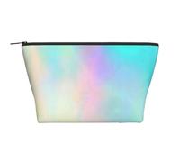 Lámina de Holograma de Textura de Arco Iris Muy Hermosa, Bolsa de artículos de tocador Bolsa de Maquillaje Bolsa de cosméticos Bolsa de artículos de tocador de Viaje portátil
