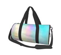 Lámina de Holograma de Textura de Arco Iris Muy Hermosa, Bolsa de Viaje de Gran Capacidad, Bolso Redondo, Bolsa de Viaje Deportiva, Bolsa de Mano, Bolsa de Fitness