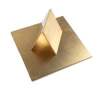 Lámina de latón de 0,8 mm: paquete de 4 láminas de metal for proyectos de bricolaje, ingeniería eléctrica y manualidades.(300mm*300mm)