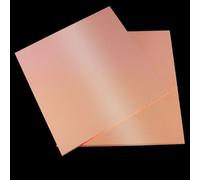 Lámina de latón, láminas metálicas, Pack of 2 2.5mm Thick Copper Plates Copper Red Multiple Sizes(50mm*200mm)