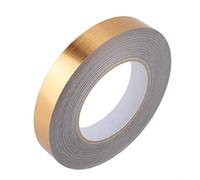Lámina de línea de grietas para pisos, PVC autoadhesivo para azulejos de suelo, adhesivo para esquinas para el hogar, cocina, sala de estar, dormitorio, decoración, cinta de calafateo(2cmx50m Gold)