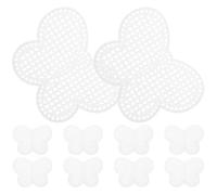 Lámina de Malla de Plástico 12 piezas en Forma | 7,8x5,8x0,1cm, Superficie Lisa y Rejilla Definida, para Mesa, Adultos y Principiantes