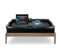 Lámina de masaje inflable Nuru con asas y lados inflables | PVC duradero resistente al agua | 210 cm x 156 cm x 16 cm | Protección contra productos a base de aceite, agua y silicona