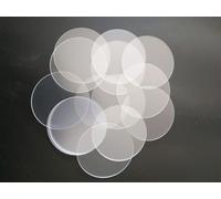 Lámina de mica óptica for, lámina de mica redonda transparente de 10 a 25 mm de diámetro for microscopía de fuerza atómica y pruebas de sustrato de flúor.(8 Pcs*20mm*0.1mm)