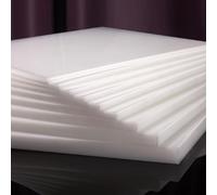 Lámina de nylon, White Nylon Sheet Multiple Sizes 1-3mm Thickness Pack(100mm*100mm*3mm*30pcs)