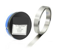 Lámina de Placa Fina de Acero Inoxidable Junta de precisión de lámina de acero inoxidable, 12,7mm, H+S, ajuste de galga de espesores de silicona, 5M(T 0.25mm)