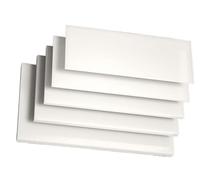 Lámina de plástico ABS blanco de 100 mm x 200 mm - Tablero ignífugo antiestático (6 mm - 30 mm de espesor) for bricolaje e industria(10mm)
