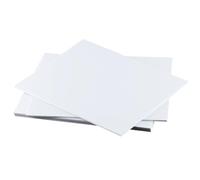 Lámina De Plástico ABS Blanco, Material For Modelos DIY. Grosor: 0,5 Mm/0,8 Mm/1 Mm/1,5 Mm/2 Mm/3 Mm/4 Mm/5 Mm/6 Mm/8 Mm/10 Mm.(100x100x3mm 5pcs)