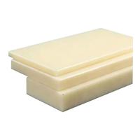 Lámina de plástico ABS de 300 x 300 mm: acabado duradero, rígido y liso for CNC, creación de prototipos y modelismo, 1 unidad.(Beige,300x300x20mm)