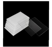 Lámina de plástico acrílico transparente Perspex, Láminas de PVC ideales for uso industrial y comercial(250mmx300mmx1.5mm(2pcs))