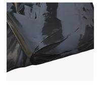 Lámina de plástico de polietileno negro de 4 m x 6 m, 2,4 kg de grosor, para jardín, aislamiento de jardinería y protección de escombros de edificios