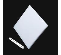 Lámina de plástico de PTFE de 500 x 500 mm, tablero moldeable for juntas y manualidades (varios tamaños)(2mm)