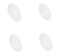 Lámina de plástico PP rígido blanco resistente a la abrasión, 4 unidades, tablero redondo de polipropileno for prensa térmica(40x4mm)