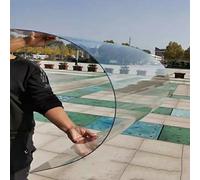 Lámina de policarbonato de 1 mm de grosor, paneles de techo transparentes resistentes a la lluvia para invernadero de jardín, plástico acrílico fácil de cortar, 1 x 1 m, cubierta duradera resistente a