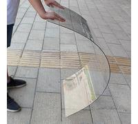 Lámina de policarbonato para techos, película transparente resistente a los rayos UV, paneles ligeros y duraderos para techos, garajes, toldos, terrazas y recintos, 0,8 x 20 m