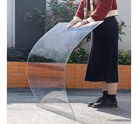 Lámina de policarbonato Transparente para techos, Panel acrílico Resistente a la Intemperie para invernaderos, cocheras y marquesinas de autobús. Reemplazo de Vidrio. Transparente y Azul.