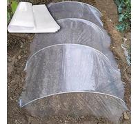 Lámina de polietileno resistente al agua de 6 x 7 m, cubierta de plástico transparente de 80 micras de grosor para invernadero, túnel de polietileno, agricultura, protección contra el polvo, pintura